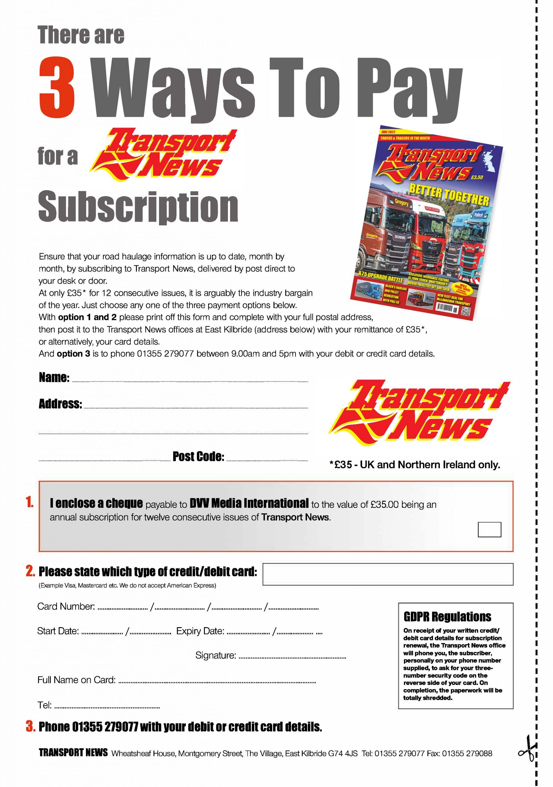 Subscribe to Transport News