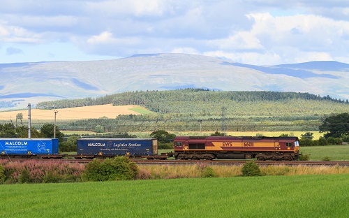 Clifton,,England,-,August,15:,An,Ews,Liveried,Freight,Train